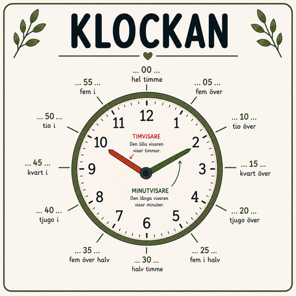 Arbeta med klockan