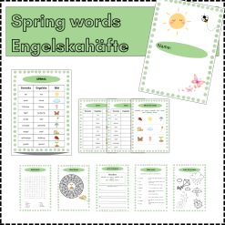 Spring words - engelskahäfte