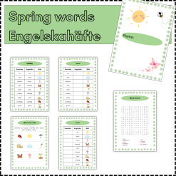 Spring words - engelskahäfte