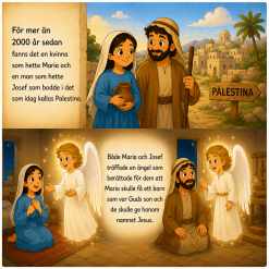 Jesu födelse – färdig PowerPoint med arbetsmaterial för F–2 ⭐