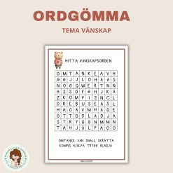 Ordgömma - vänskap