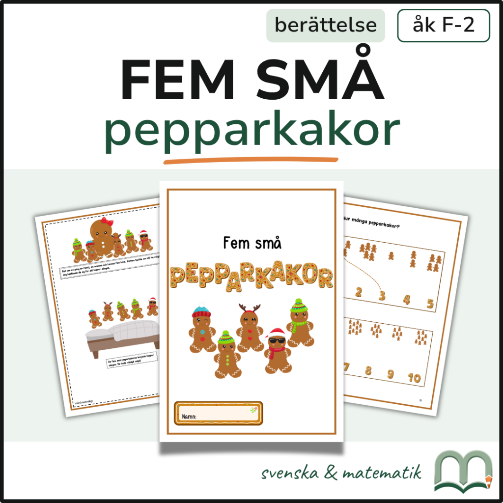 Fem små pepparkakor