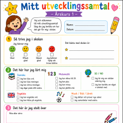 ✨ Mitt utvecklingssamtal – Elevhäfte för årskurs 1 ✨