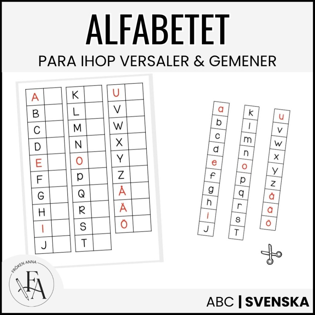 Alfabetet – para ihop vokaler och konsonanter