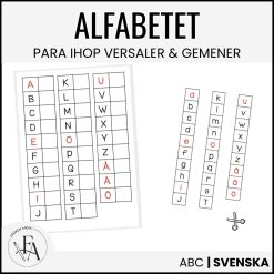 Alfabetet - para ihop vokaler och konsonanter