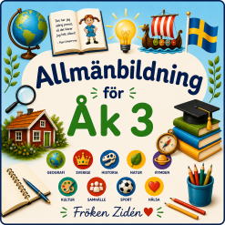🌍 Allmänbildning för åk 3 – Färdigt lektionspaket