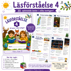 📚 Läsförståelsepaket 4 – 30 varierade texter för åk 2–3