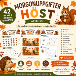 🍂 Morgonuppgifter – Höst | Årskurs 1