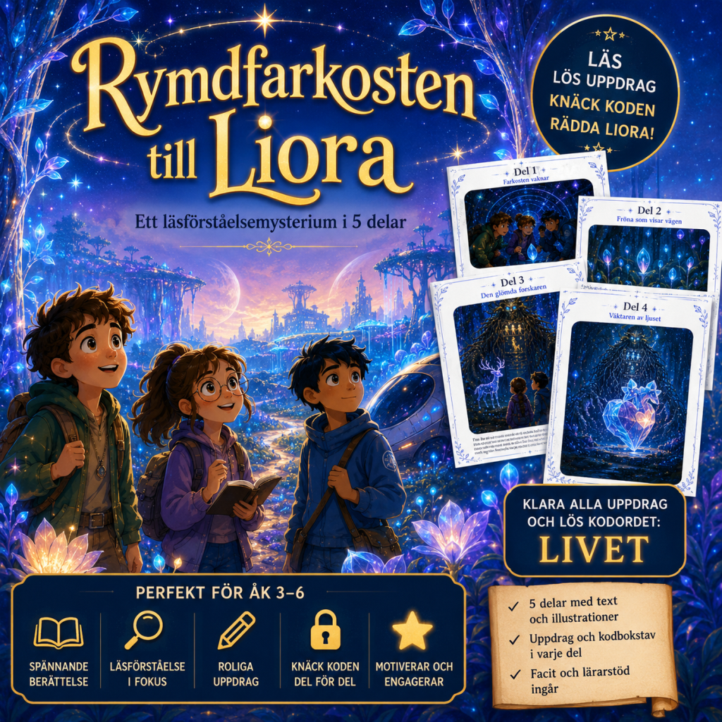 Uppdrag: Farkosten till Liora (läsförståelsemyserium i 5 delar)