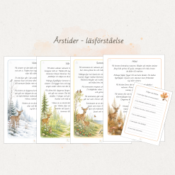 Montessori – Läsförståelse | Årstider | Månader | Begrepp