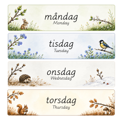 Montessorikalender – Basic | Årstider, månader & veckodagar |