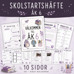 Skolstartshäfte Åk 6 med 10 roliga och lärorika sidor