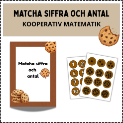 Matcha siffra och antal – Kakor med prickar 1–12 | Matematik spel – Anpassad grundskola