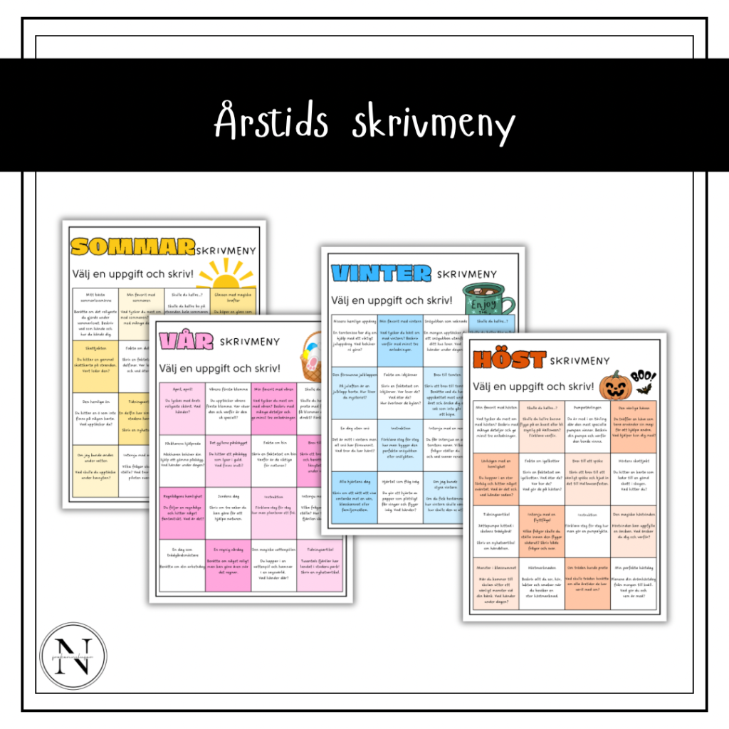 Årstids skrivmeny