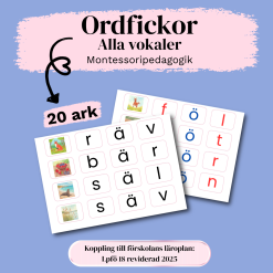 Ordfickor (Montessori) - vokalerna