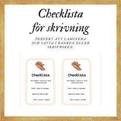 Checklista: skriva