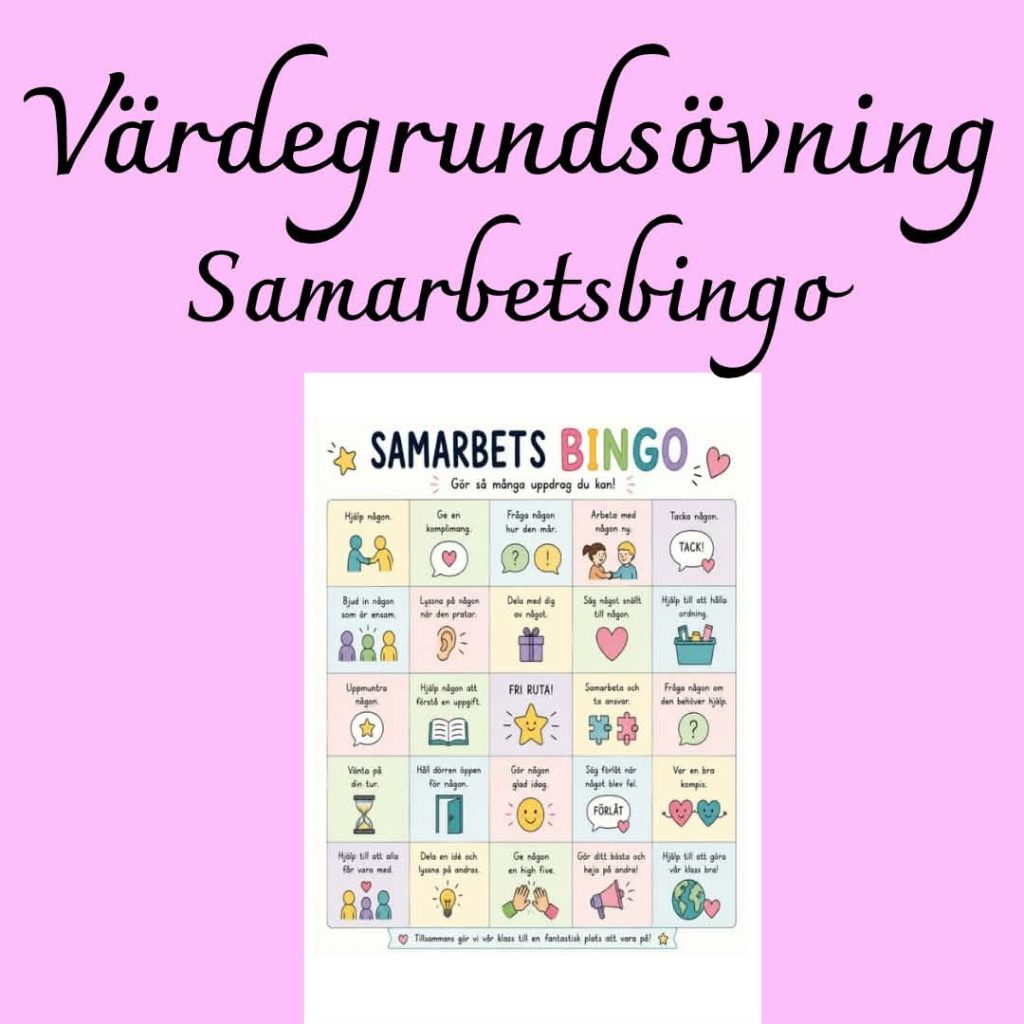 Samarbetsbingo – en värdegrundsövning som stärker gemenskapen