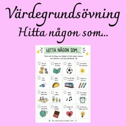 Bingo - Hitta någon som.. En gruppstärkande värdegrundsövning