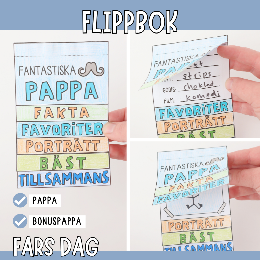 Fars dag – Flippbok om pappa
