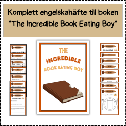 Engelska arbetshäfte till boken: The Incredible Book Eating Boy