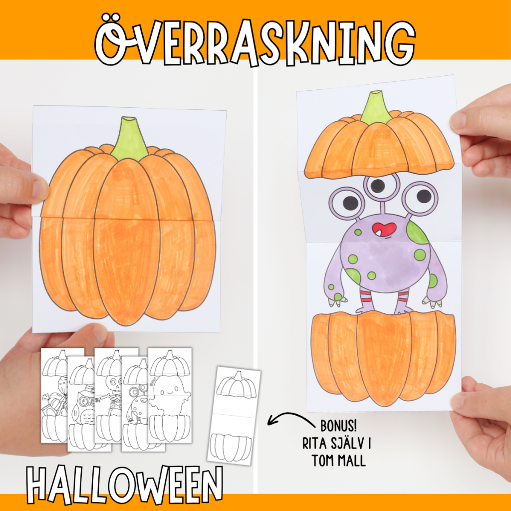 Halloweenpyssel – Pumpor som öppnas