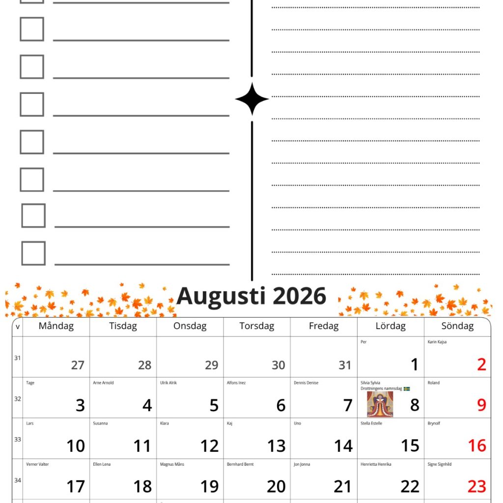 Lärarkalender 26/27