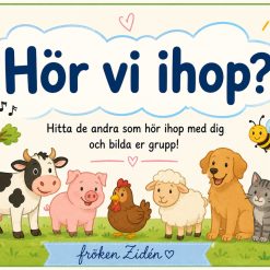 🐾 Hör vi ihop? – En rolig samarbetsövning om djur!