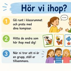 🐾 Hör vi ihop? – En rolig samarbetsövning om djur!
