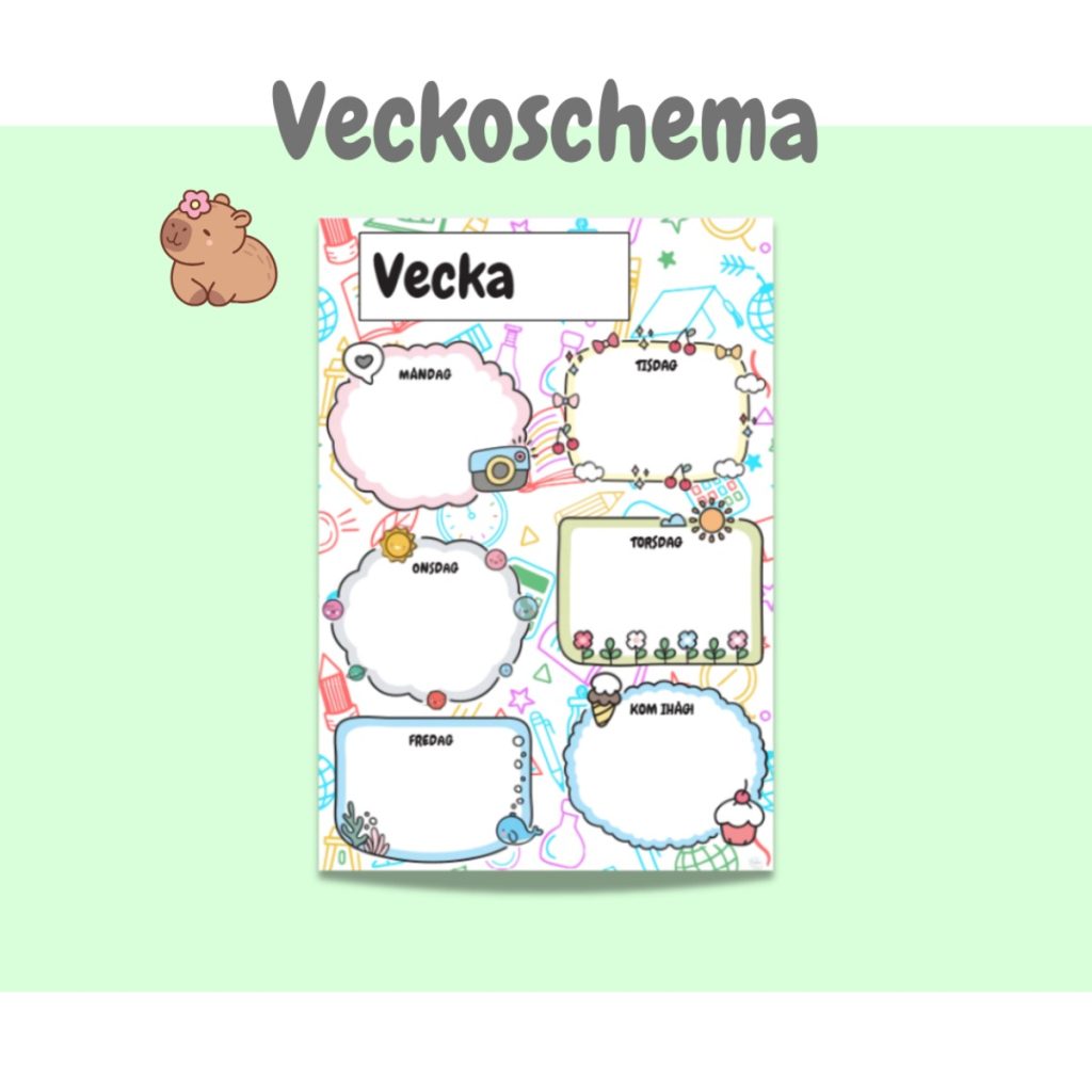 Veckoschema