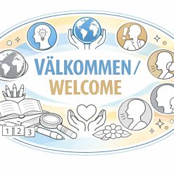Välkommen/Welcome affisch
