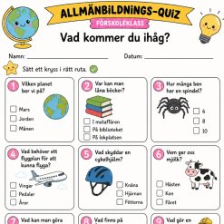 🌍 Allmänbildnings-quiz – Förskoleklass