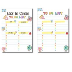 Back to school: to do list (att göra lista)