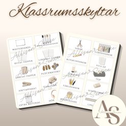 Klassrumsskyltar – skolmaterial