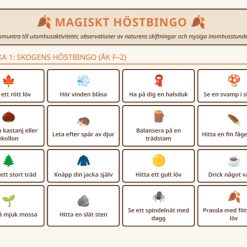 Magiskt höstbingo – Utomhus & Mysaktiviteter (Åk F–5)