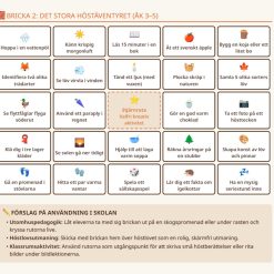 Magiskt höstbingo – Utomhus & Mysaktiviteter (Åk F–5)