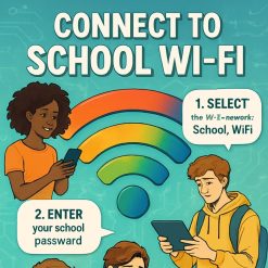 Digital hjälpposter – Så kopplar du upp dig på skolans Wi‑Fi (F–9)