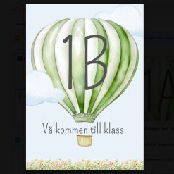 Klasskylt dörr