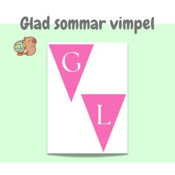 Glad sommar vimpel