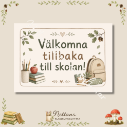 Bra att ha - skyltar till skolstart