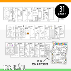 Pysselkalender halloween- 31 dagar (original)