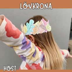 Höstpyssel - Gör en lövkrona