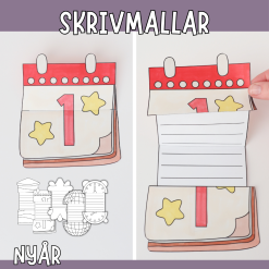 Nyårspyssel - Skrivmallar