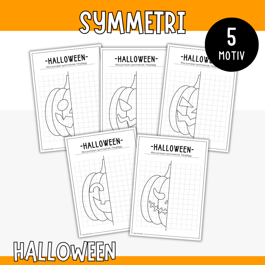 Symmetri- Rita halloweenpumpor