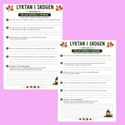 Lyktan i skogen – spännande läsförståelse om hösten för mellanstadiet