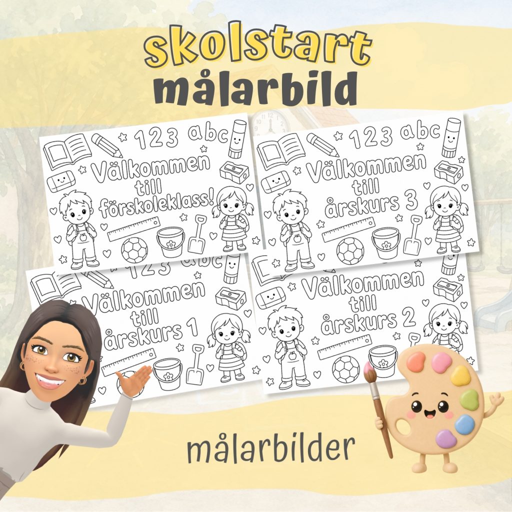 SKOLSTART målarbilder