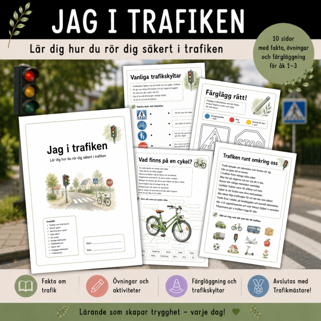 Jag i trafiken, häfte med 10 sidor