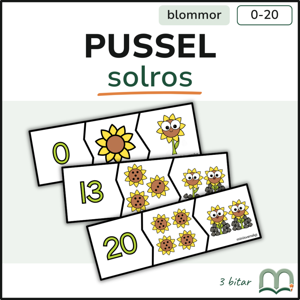 Pussel – Solrosor 0-20