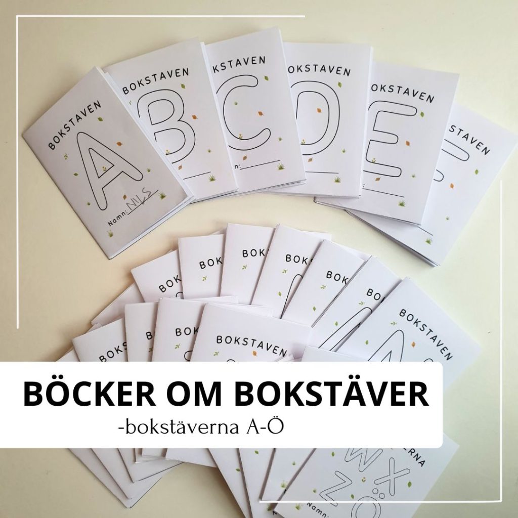 Bokstavsböcker – vik & fyll i