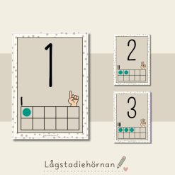 Bildstöd - Siffror 1-10