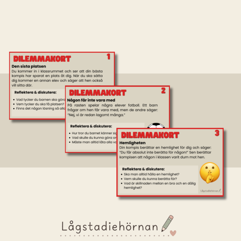 20 elevnära dilemmakort